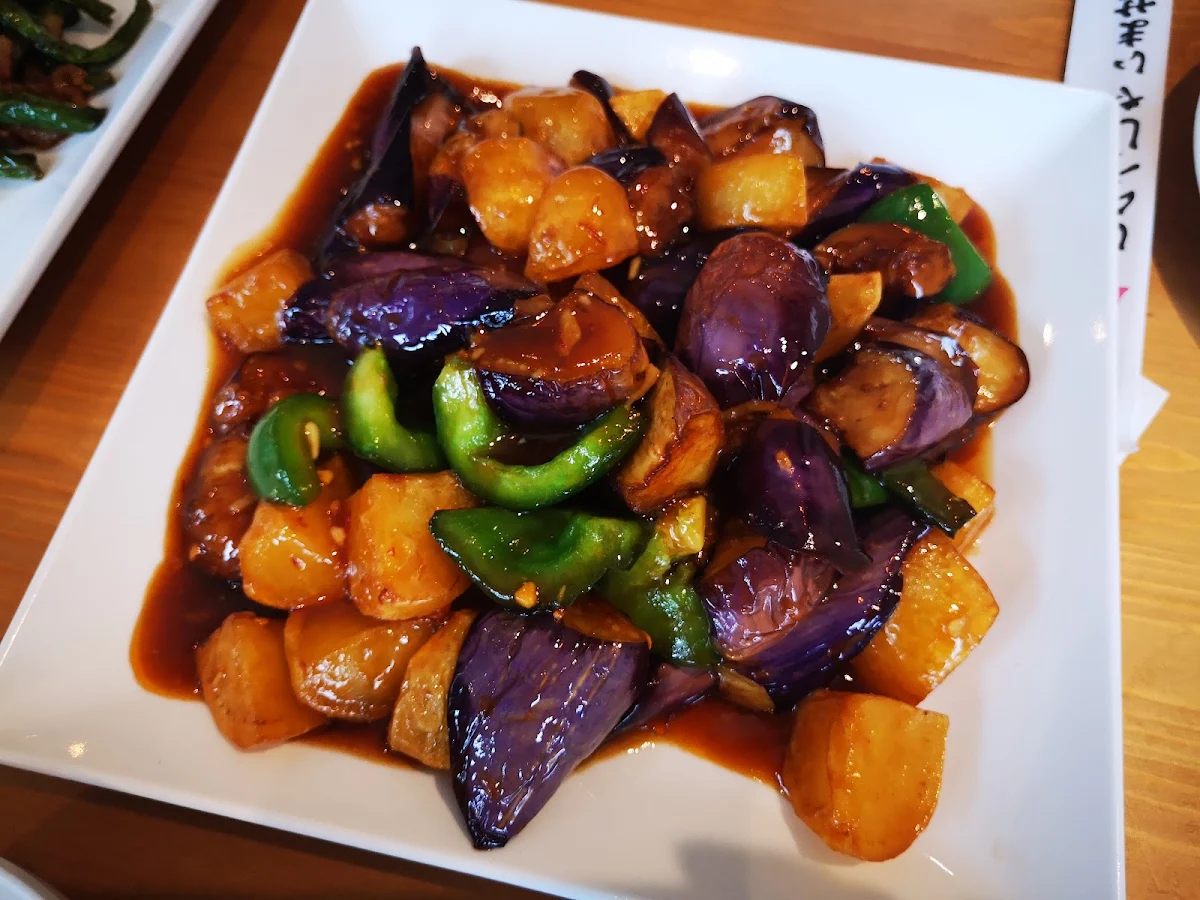 地三鲜 eggplants pepper & potato, Mr. Gao